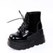 2025 Autumn Winter European And American Cross-Border New High-Top Thick-Soled Wedge Lace-Up Export Large Size Martin_vogvips.com