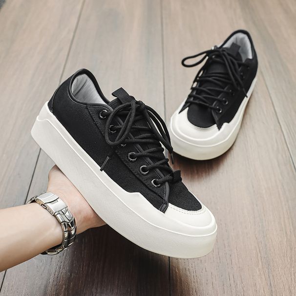 Trendy Unisex Low-Top Canvas Sneakers - Casual Slip-On Shoes With Rubber Sole For Men & Women - Lightweight Comfortable_vogvips.com