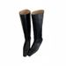 Women's Shoes High Boots Autumn And Winter New Black Retro Knee Length Fashion Boots For Women Simple Pointed Straight Knight Boots_vogvips.com