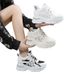 2025 New Women's Casual White Sneakers Fashion Thick Sole Dad Shoes Comfortable Lightweight Walking Shoes_vogvips.com