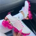 P7 2023 New Sneakers Women Spring Fashion Knitted Fabric Floral Lace Up Ladies Casual Shoes Larged-Size Flats Running_vogvips.com