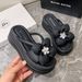Platform Slippers Women 2024 New Summer Wear A High Sense Of Fashion With Beach Shoes To Go Out To Increase Sandals_vogvips.com