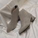 New British Style V-Cut 2023 Autumn Women Suede Pointed Toe Chunky Heel Fashion Short Boots_vogvips.com