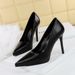 3255-2 Fashionable Banquet Shoes With Thin Ultra Heels, Waterproof Platform, Shallow Mouth Pointed Single Shoes, Women's_vogvips.com