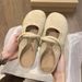 Elegant Suede French Style Mules For Women - Vintage Soft Sole Slip-on Loafers, Minimalist Retro Flat Sandals_vogvips.com