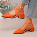 Cross-border Plus-size Chunky Heel Women's Shoes, 2026 Spring New Model, Hollow Pointed Toe, Elegant High-heeled Shoes_vogvips.com