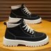 Martin Boots Men's New Autumn High Top Shoes Men's Casual Workwear Boots Trendy Boots Versatile Thick Soled Trendy Shoes_vogvips.com