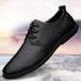 Men's Business Leather For Autumn An Winter 2020 New Breathable Soft Sole Lace-up First Layer Cowhie Casual Shoes_vogvips.com