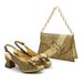 Evening women's shoes bag matching patchwork accessories decorative shoes bag matching_vogvips.com