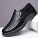 ct Suitable For All Seasons Business Sandals Men Spring Autumn Casual Leather Men's Top Layer Cowhide Hollow Out Soft Sole Dad Shoes_vogvips.com