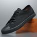 Men's Autumn Low‑Top Lace‑Up Canvas Sneakers, Classic Versatile Breathable Casual Skate Shoes, Fashion Minimalist Trendy Footwear For Men_vogvips.com