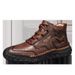 High-Top Large-Size Autumn And Winter Genuine Leather Breathable Loafers For Men, Casual Men's Leather Shoes, Trendy Goo_vogvips.com