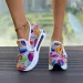 Spring Autumn Slip On Casual Shoes For Embroidery Thick Platform Sneakers Women Breathable Mesh Loafers_vogvips.com