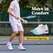 FitVille Mens Tennis Shoes Professional Training Sneakers Wear Resistant Anti-Slip Sweat Absorbent For Swollen Feet Arch_vogvips.com