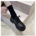 Thick-soled Small Leather Shoes, Women's New Year's Skirts, Single Shoes_vogvips.com