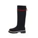Women's Slimming Round Toe Stretch Boots Plus Size Winter Style Back Zipper Knee High For Fashionable Comfort_vogvips.com