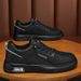 Summer New Breathable Small White Men's Trend Versatile Low Top Leather Sports Casual Board Shoes, Trendy Shoes_vogvips.com