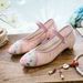 Single Shoe Low Heel Paired With Qipao Ladies Embroidered Cloth Women's Shoes 2025 Summer New Item_vogvips.com