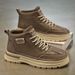 Men's Martin Boots Autumn High-Top Shoes, Trendy And Versatile Men's Non-Slip Leather Casual Work Short Boots_vogvips.com