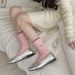 Women's & Men's Cotton Ballet Socks With Contrast Embroidery And Bowknot Design, Breathable Comfortable Casual Socks For All Seasons_vogvips.com