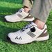 New Golf Men's Summer Fashion Rotating Laces Lightweight Casual Sports Shoes No Spikes_vogvips.com