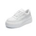 Cowhide Thick-Soled White Sneakers For Men 2025 Spring Summer New Breathable Casual Sports Trendy Versatile_vogvips.com