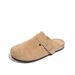 P5 Full Cowhide Women's All-match Retro Autumn And Winter 2023 New Comfortable Flat Cork Half Slippers For Outerwear_vogvips.com