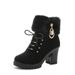 Women's Snow Size 35-42 2024 Autumn Winter Thick Short Boots Side Zipper Fashion Ultra High Heel_vogvips.com