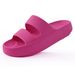Bebealy New Women's Flat Slippers Summer Sandals Fashion Soft Home Shoes Outdoor Non-slip Beach Slippers Indoor Cloud Slippers_vogvips.com