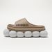 Feslishoet Women Letter Slippers Beach Slides Solid Color Mens Thick Sole Indoor Bathroom Anti Slip Shoes Summer Couple_vogvips.com