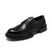 Euro Step 2025 Spring New Brogue Korean Version British Style Trendy Wedding Casual Business Formal Leather Shoes For Men 1376-M_vogvips.com
