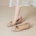MTX Internet Celebrity French Flat Shallow Mouth Single 2026 New Style Internal Height Increase Soft Sole Bowknot Ballet_vogvips.com