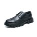 Euro Step Brogue Leather For Men Korean Version British Thick Sole Round Toe Height Increasing Business Casual Big Hair Stylist_vogvips.com
