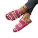 One Word Large Size Summer, Cool Slippers Women In Cross Denim, New Style For Wearing On The Beach Overseas_vogvips.com
