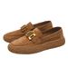 Men's 2025 Spring/summer New Breathable One Foot Casual For Driving, Flat Bottomed Loafers, Bean S, British Single_vogvips.com