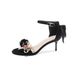 Women's Shoes toed sandals satin bow applique one strap fairy dress luxury wedding shoes exquisite high end_vogvips.com