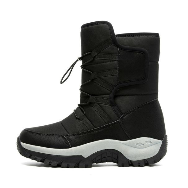 High-top Adult Men And Women Couples Cotton Outdoor Cotton Shoes Warm Non-slip Matte Hiking Shoes_vogvips.com