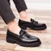 Euro Step Summer Brogue Korean Version British Style Trendy Casual Business Formal Leather Men's Breathable Black Wedding Shoes_vogvips.com