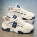 Autumn Breathable White Men's Versatile Thick Soled Sneakers Casual Board Dad Trendy Shoes_vogvips.com