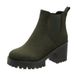 Cross-Border Women's Large Size 2023 New Martin Thick Sole British Style Elastic Mouth Round Toe Short Boots For Women_vogvips.com