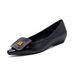 Pointed Single Shoes Women's Thick Heel French Small Fragrant Wind Doudou Shoes Spring Shallow Mouth Soft Sole Ladyshoes_vogvips.com