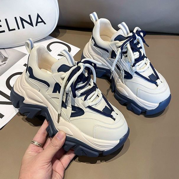 2024 Spring Summer New Foreign Dad Shoes For Women, Internet Celebrity Cat Ear Platform Sports Fashion White Shoes,_vogvips.com