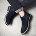 New Leather Spring Men's Shoes High-top Men's Heightening Tooling Martin Boots_vogvips.com