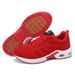 Women's Breathable Mesh Air Cushioned Sports Shoes, Lightweight Flat Training Shoes With Straps, Shock-absorbing And Anti Slip Sports Walking Shoes_vogvips.com