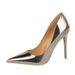 P9 European And American Style Fashion Metal Heel High Heels Women's Shoes High Heel Shallow Mouth Pointy Toe Sexy Nightclub Slimming Shoes_vogvips.com