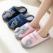 Cozy Plush Cotton Slippers For Men And Women, Non-Slip Indoor House Shoes With Cute Lucky Cat Design, Warm Comfort For Winter Fall Spring_vogvips.com