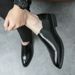 Casual Leather Shoes Large Size Outside Wearing Pointed Shoes A Slip-on Loafers_vogvips.com