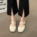 Xiaoxiang French Retro Spring And Autumn Mary Jane Shoes Women's Head Skirt Flat-soled Single Shoes Light Mouth_vogvips.com