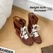 Women Boxing Boots 2025 New Women's Height-Increasing Boxing Autumn Flat Brown Short Lace-Up Suede Genuine Leather Martin Boots_vogvips.com