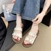 Women's Summer Outdoor Slippers 2025 New Fairy Style With Dress Flat Beach Sandals Seaside Slides_vogvips.com
